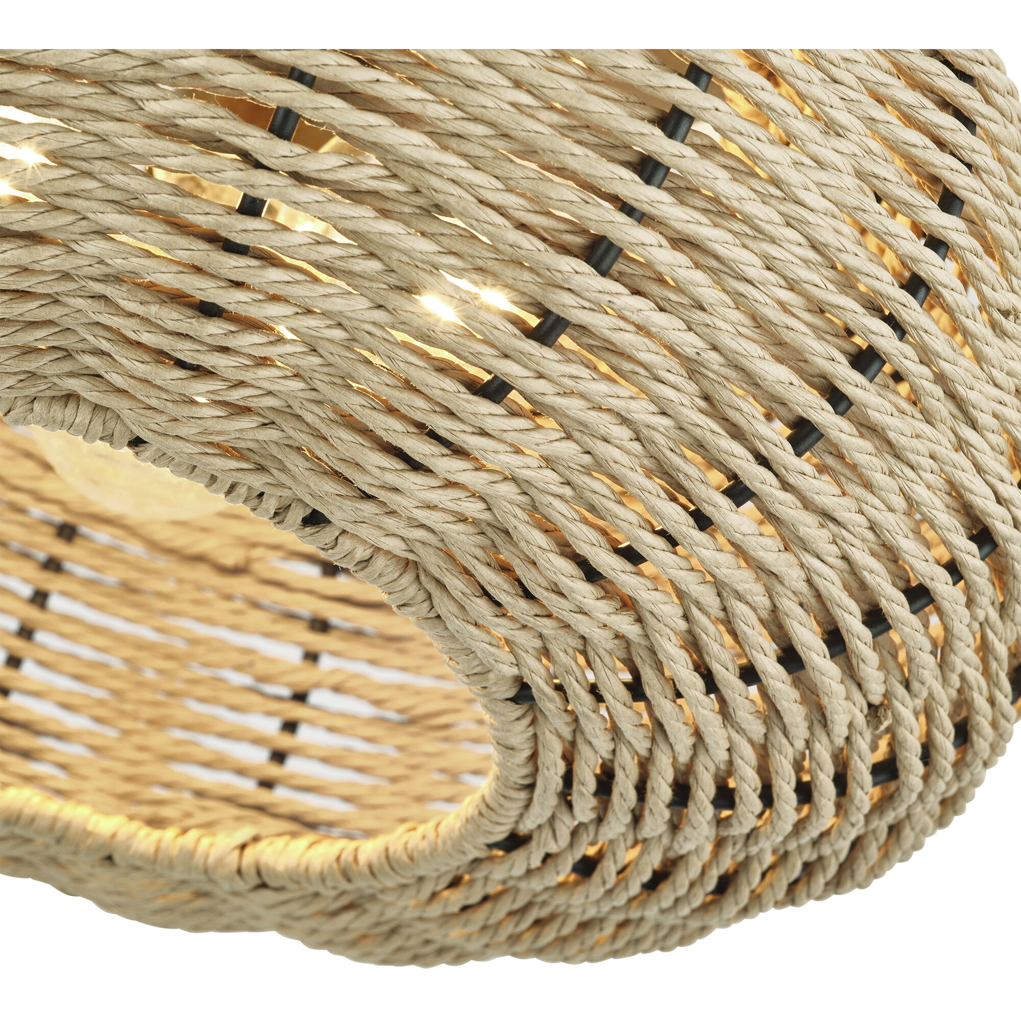 Summervine 3 Light 14 inch Antique Gold Leaf Semi Flush Mount Ceiling Light, Large