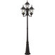 Hamilton 4 Light 95 inch Bronze Outdoor 4 Head Post