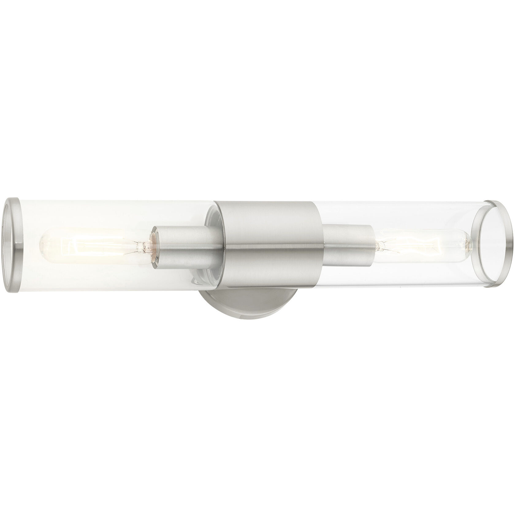 Banca 2 Light 19 inch Brushed Nickel ADA Vanity Sconce Wall Light