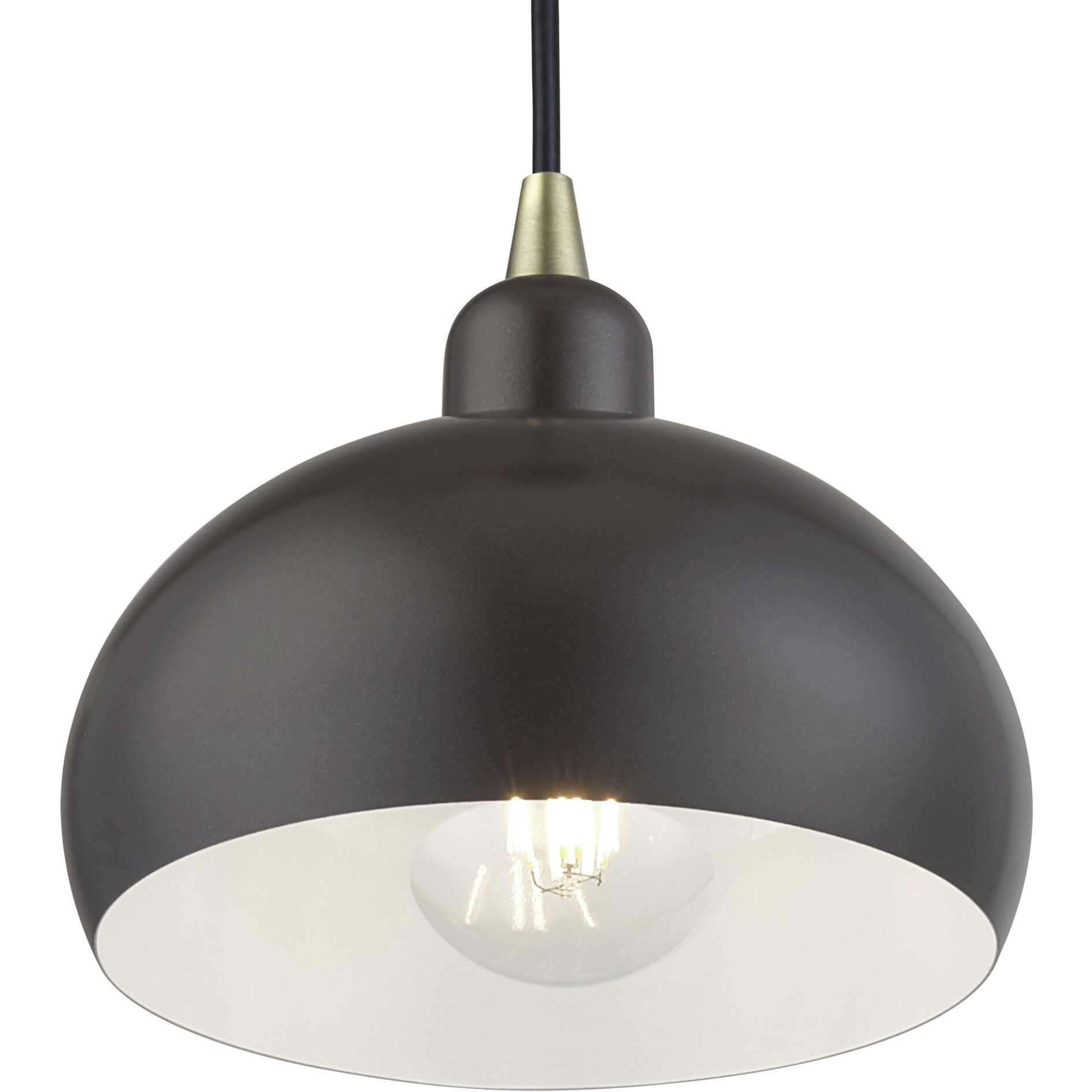 Domma 1 Light 8 inch English Bronze with Antique Brass Accents Mini Pendant Ceiling Light