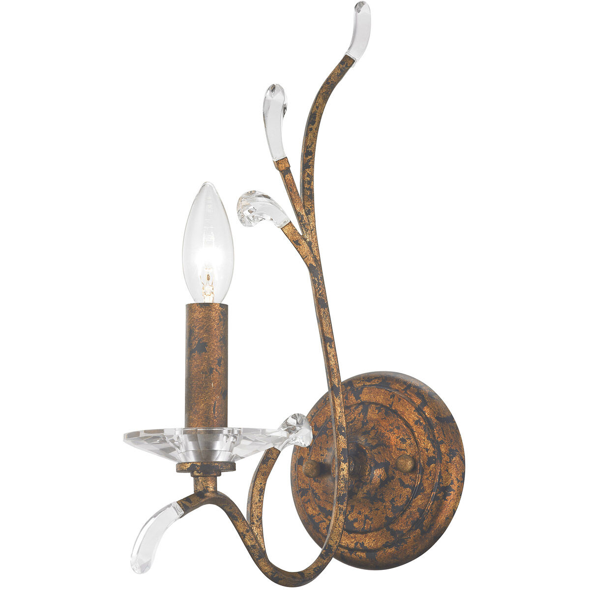 Serafina 1 Light 5 inch Hand Applied Venetian Golden Bronze Wall Sconce Wall Light