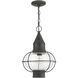Newburyport 1 Light 11 inch Charcoal Outdoor Pendant Lantern