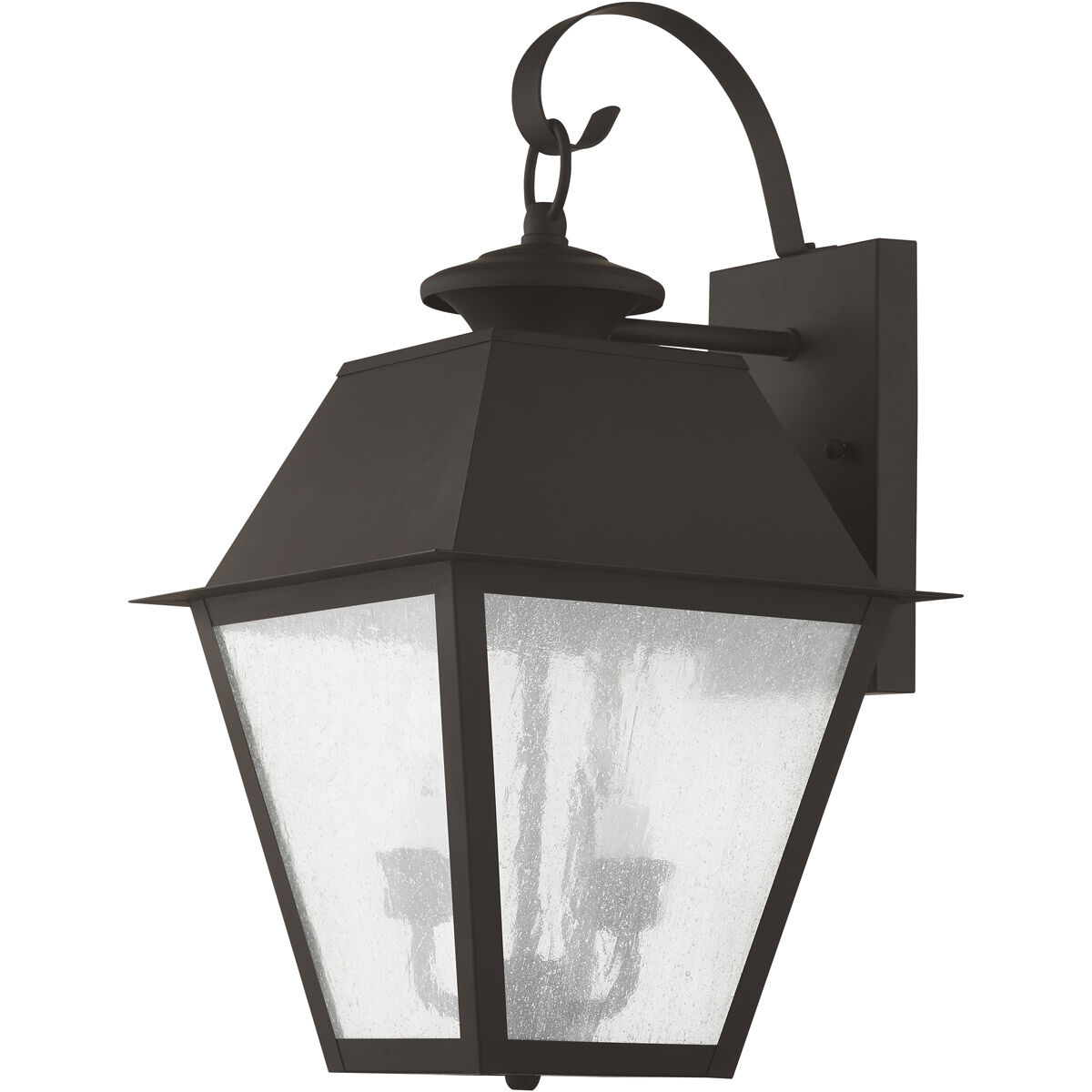 Mansfield 2 Light 17 inch Bronze Outdoor Wall Lantern