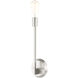 Prague 1 Light 5 inch Brushed Nickel ADA Sconce Wall Light