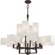 Rubix 12 Light 44 inch Bronze Foyer Chandelier Ceiling Light