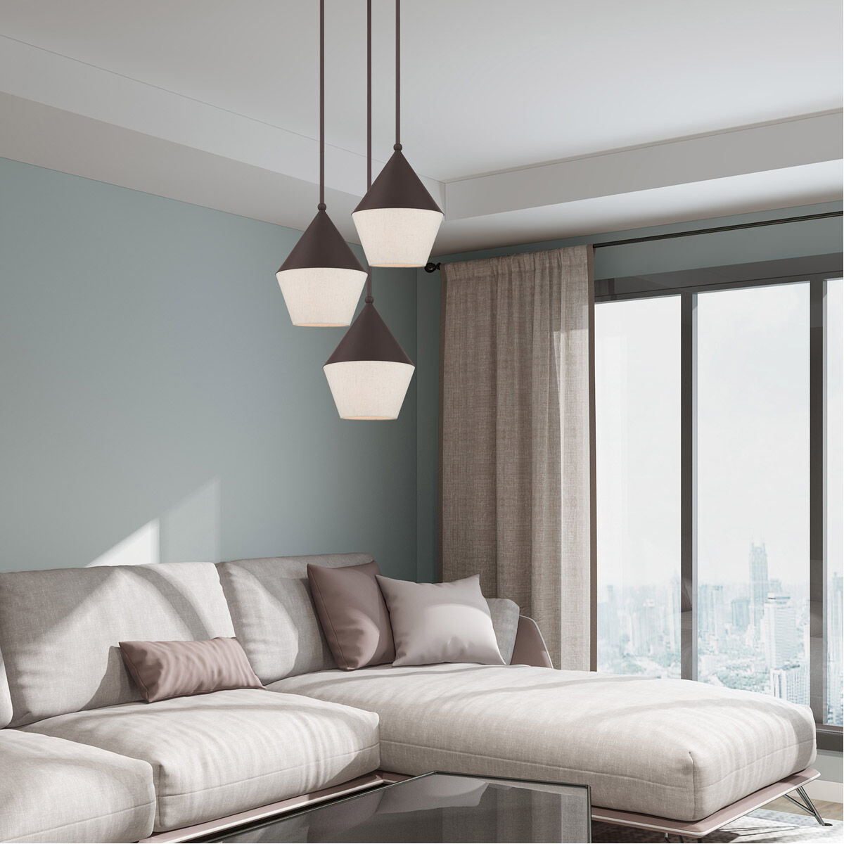 Stockholm 1 Light 10 inch Bronze Mini Pendant Ceiling Light