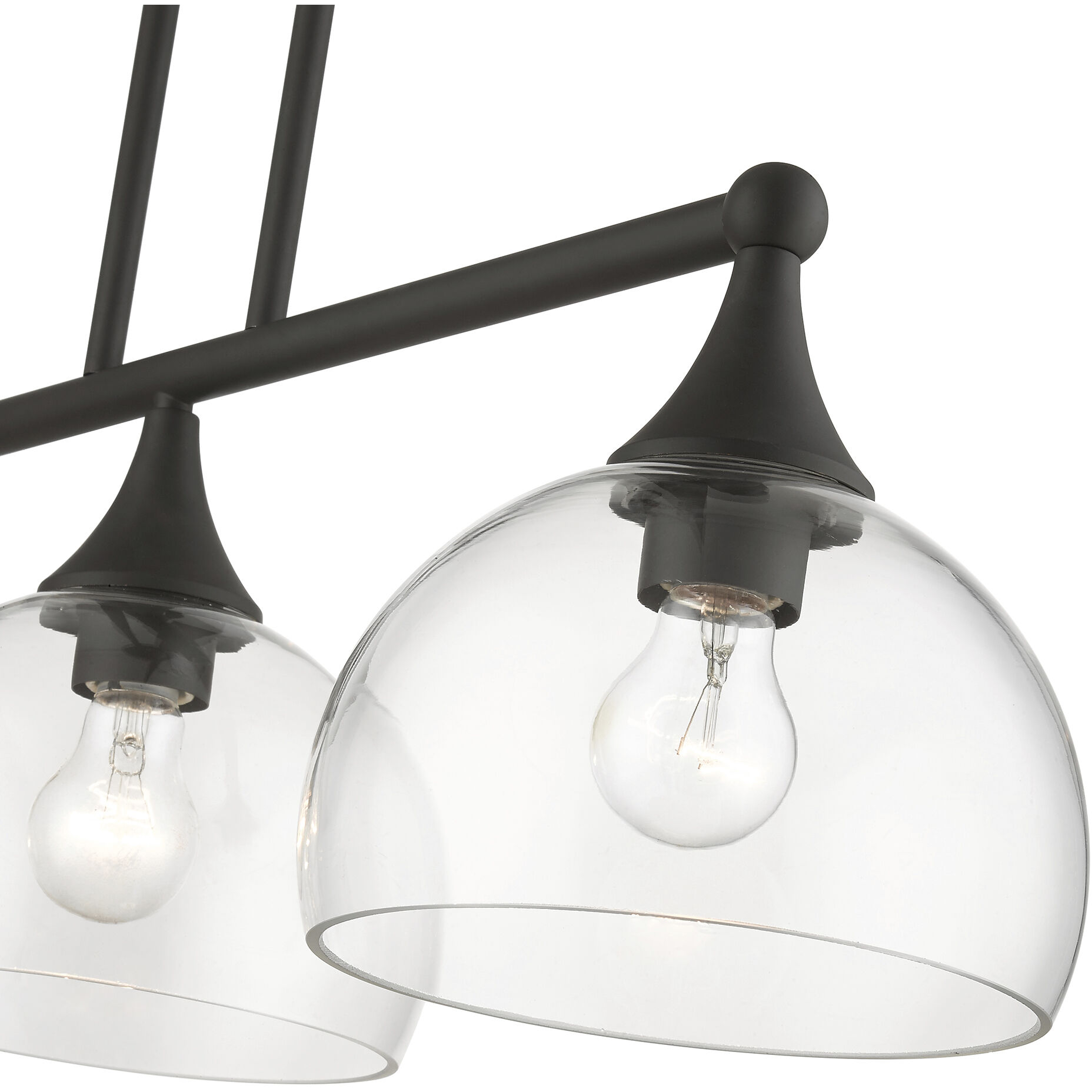 Glendon 3 Light 30 inch Bronze Linear Chandelier Ceiling Light