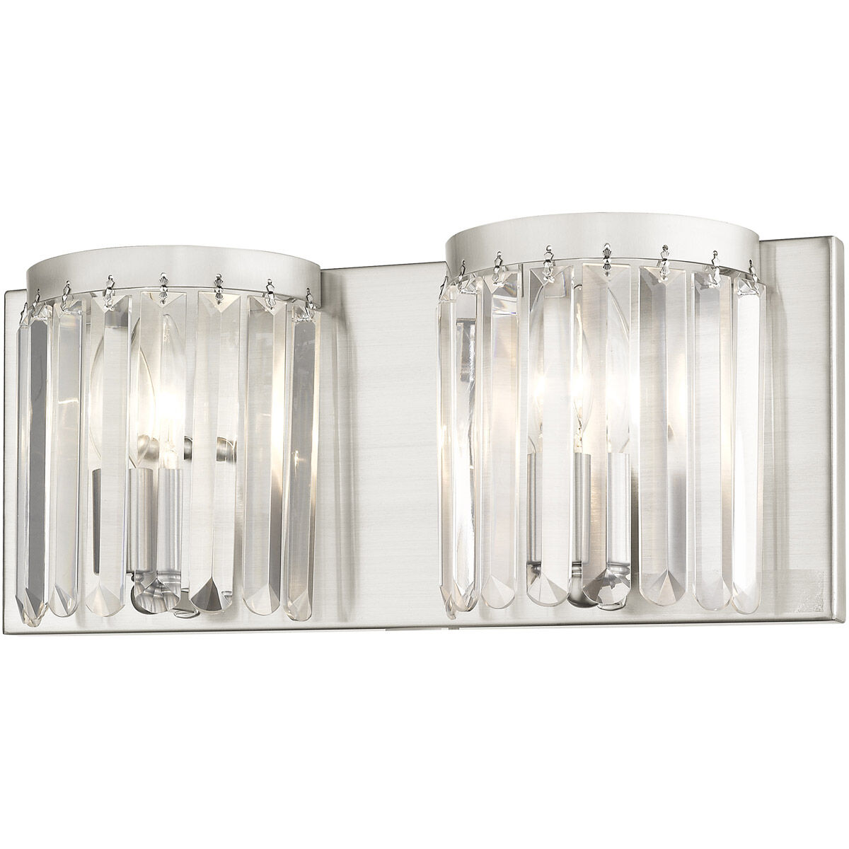 Ashton 2 Light 17 inch Brushed Nickel ADA Bath Vanity Wall Light