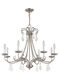 Daphne 8 Light 30 inch Brushed Nickel Chandelier Ceiling Light
