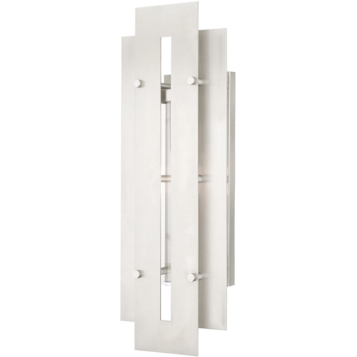 Utrecht 1 Light 22 inch Brushed Nickel Accents Outdoor Wall Lantern