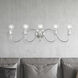 Lansdale 5 Light 34 inch Polished Chrome Vanity Sconce Wall Light, Large
