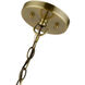 Palma 5 Light 23 inch Antique Brass Pendant Chandelier Ceiling Light