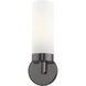 Aero 1 Light 4 inch Black Chrome ADA ADA Single Sconce Wall Light