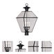 Westover 4 Light 27.5 inch Black Extra Large Outdoor Post Top Lantern