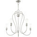 Lucerne 5 Light 24 inch Brushed Nickel Chandelier Ceiling Light