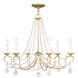 Pennington 6 Light 28 inch Polished Brass Chandelier Ceiling Light