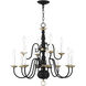 Williamsburg 12 Light 26 inch Black Chandelier Ceiling Light