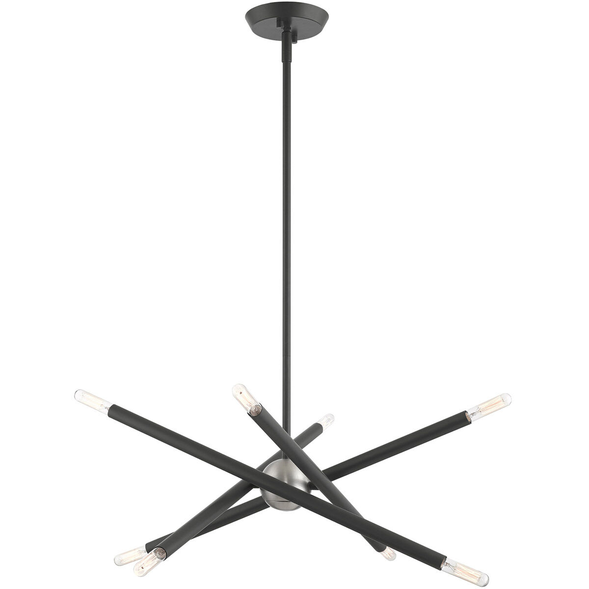 Soho 8 Light 19.5 inch Scandinavian Gray Chandelier Ceiling Light