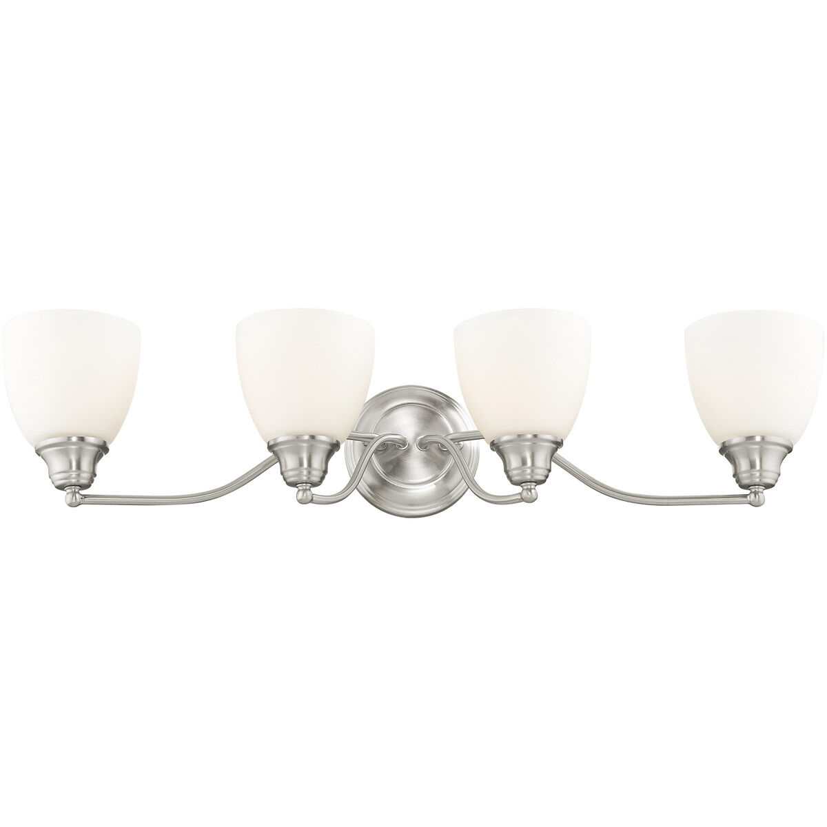 Somerville 4 Light 30 inch Brushed Nickel Bath Vanity Wall Light