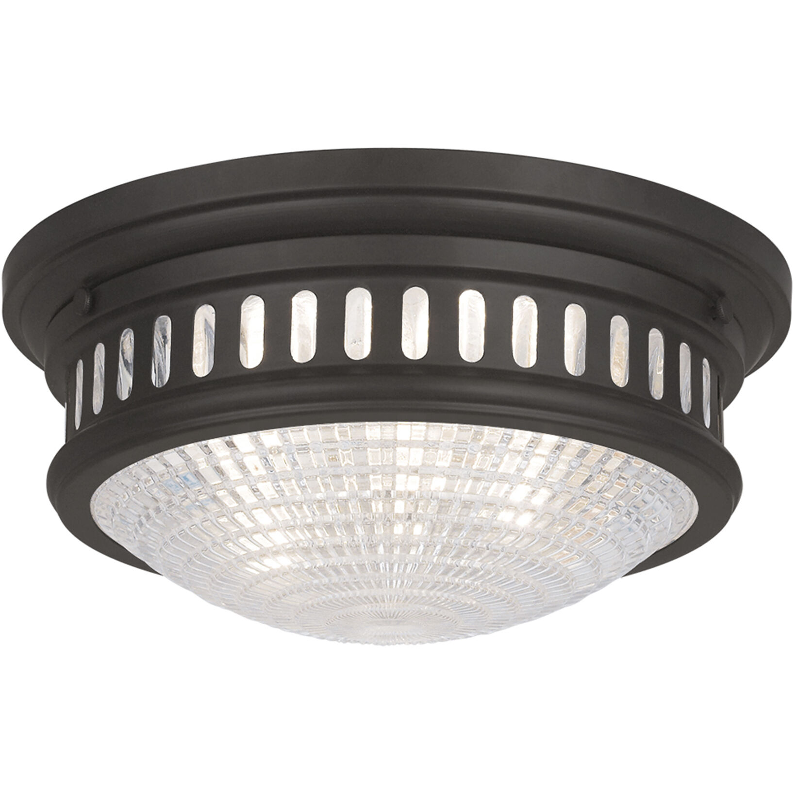 Berwick 2 Light 13 inch Bronze Flush Mount Ceiling Light