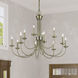 Estate 12 Light 36 inch Antique Brass 2-Tier Chandelier Ceiling Light