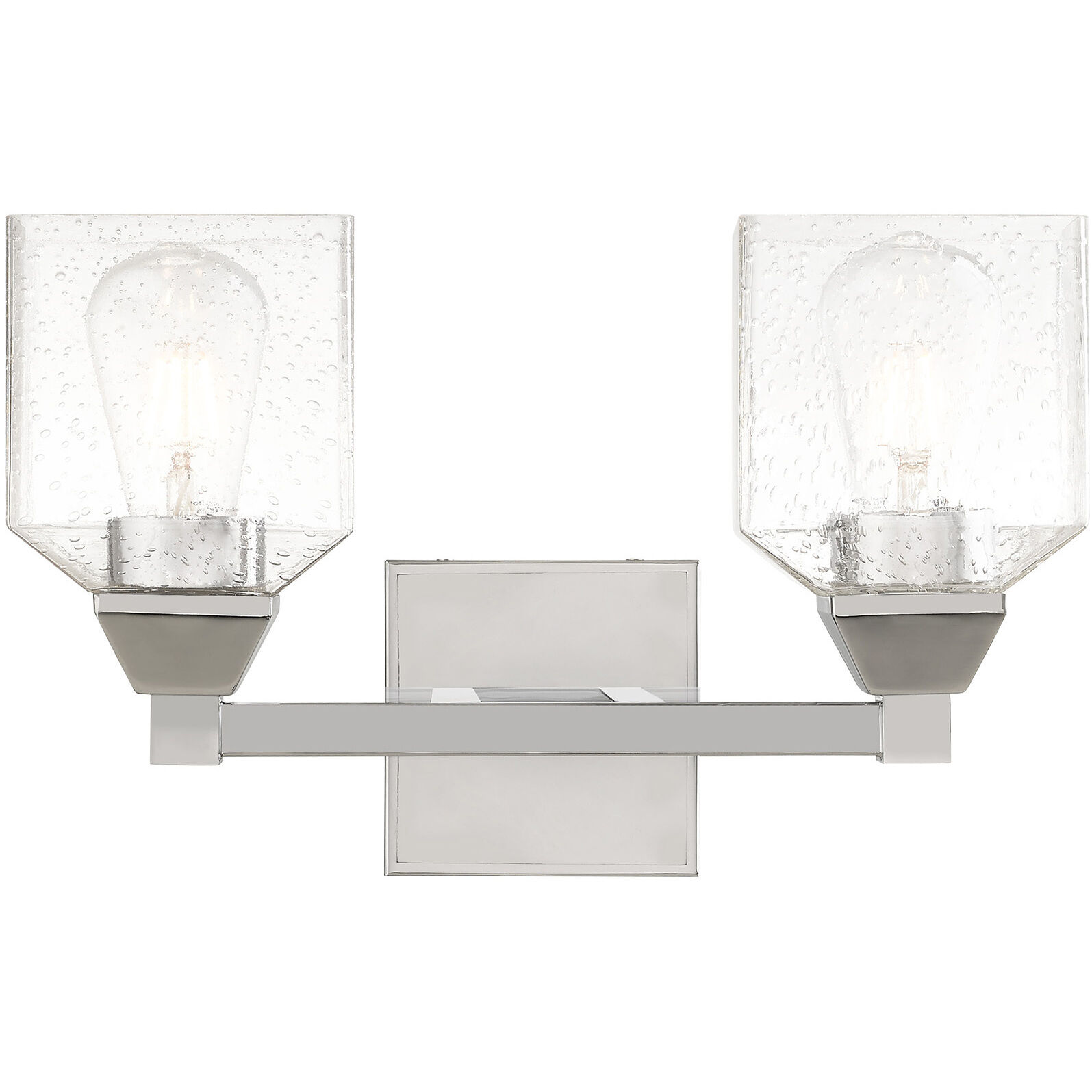 Aragon 2 Light 15 inch Polished Chrome Bath Vanity Wall Light