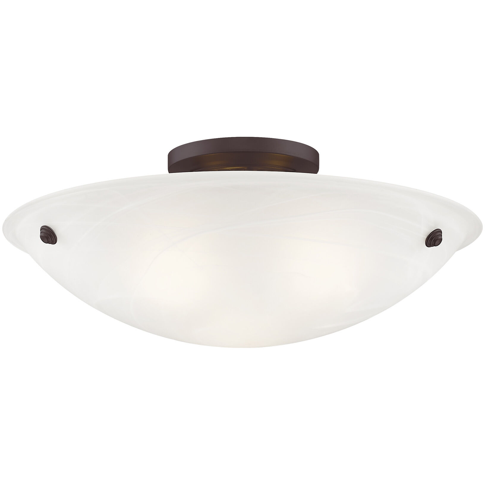 Oasis 3 Light 20 inch Bronze Semi-Flush Mount Ceiling Light