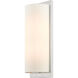 Meridian 2 Light 6 inch Brushed Nickel ADA Wall Sconce Wall Light