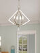 Diamond 4 Light 18 inch Polished Nickel Mini Chandelier Ceiling Light