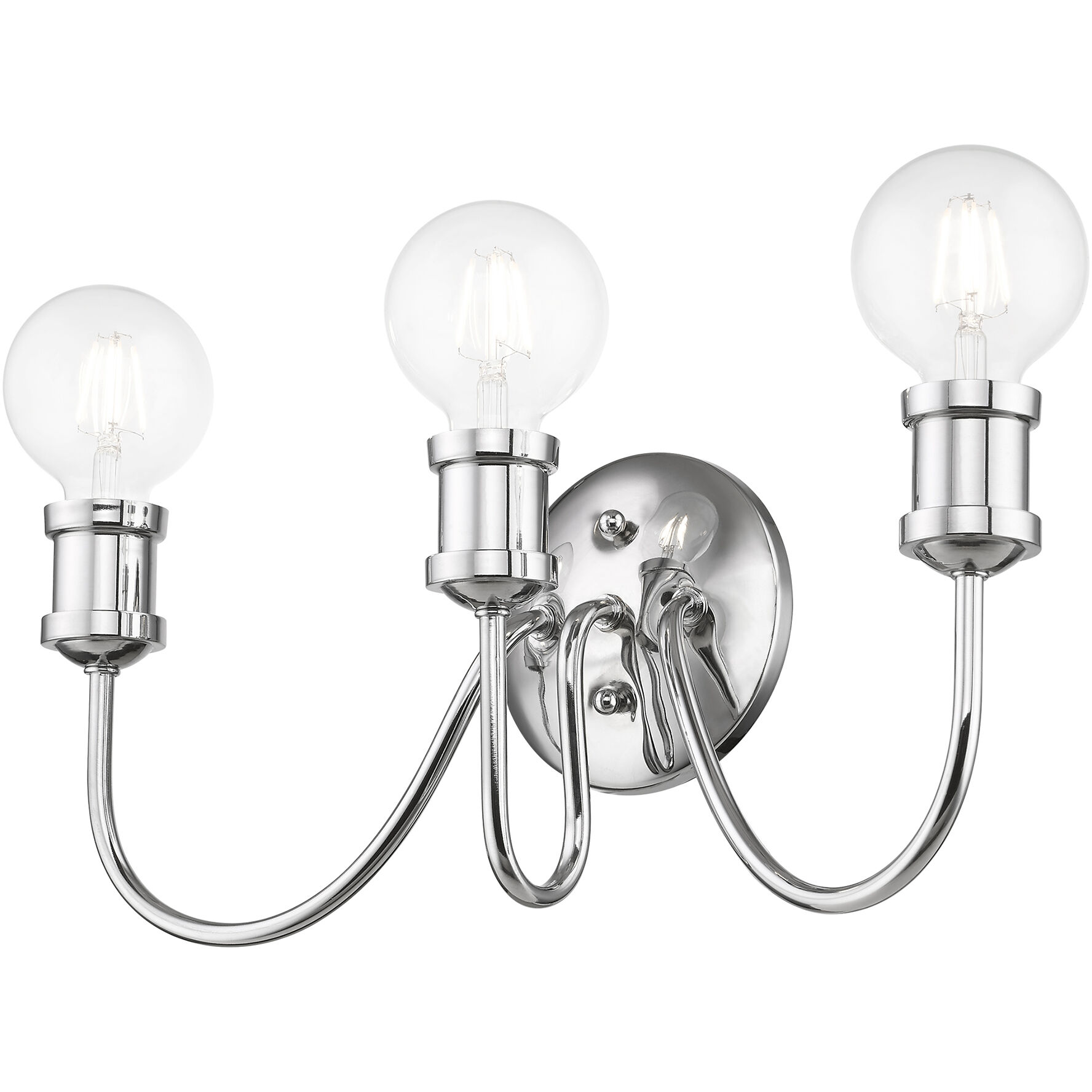 Lansdale 3 Light 19 inch Polished Chrome Vanity Sconce Wall Light