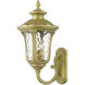 Oxford 3 Light 22 inch Soft Gold Outdoor Wall Lantern, Large