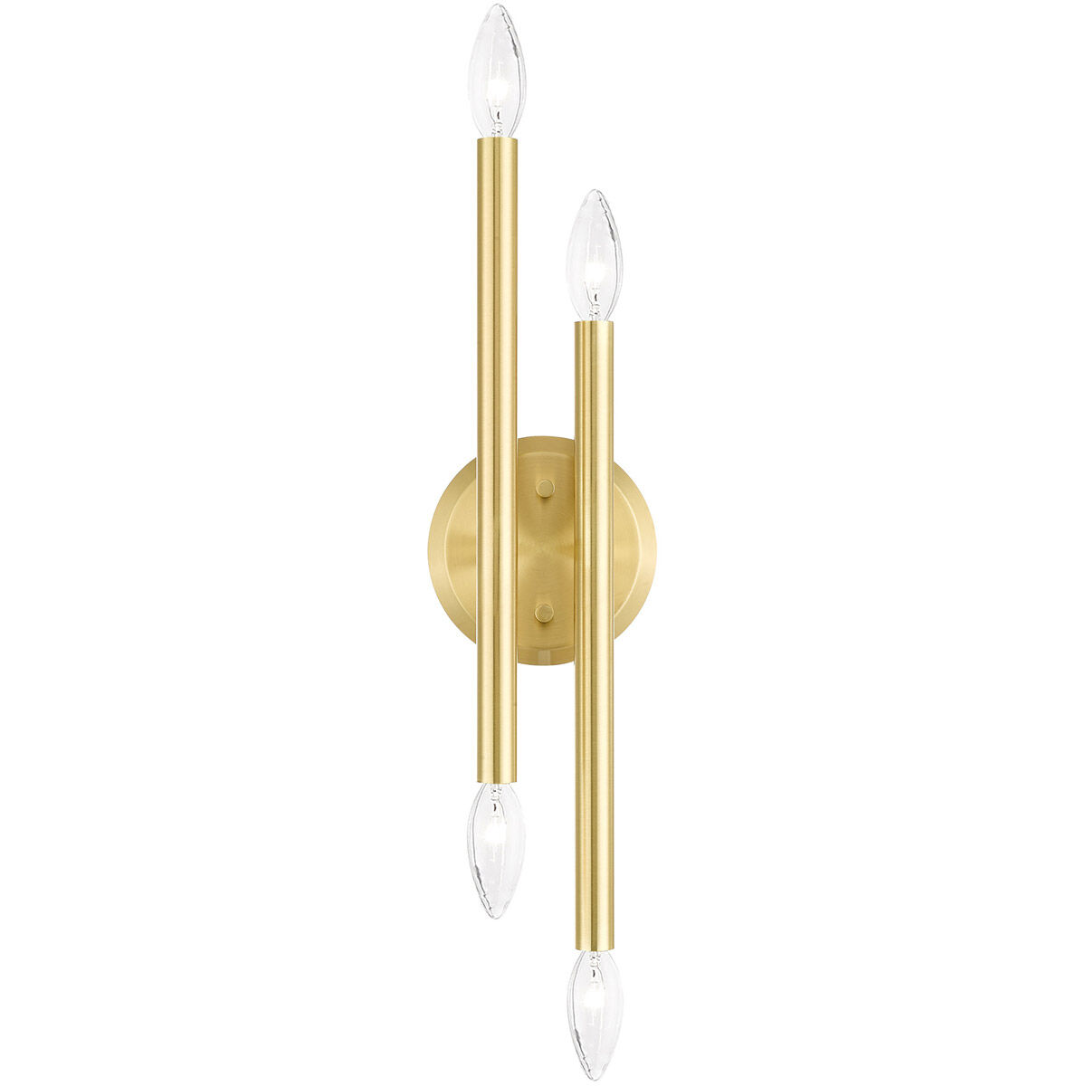 Soho 4 Light 5 inch Satin Brass ADA Sconce Wall Light