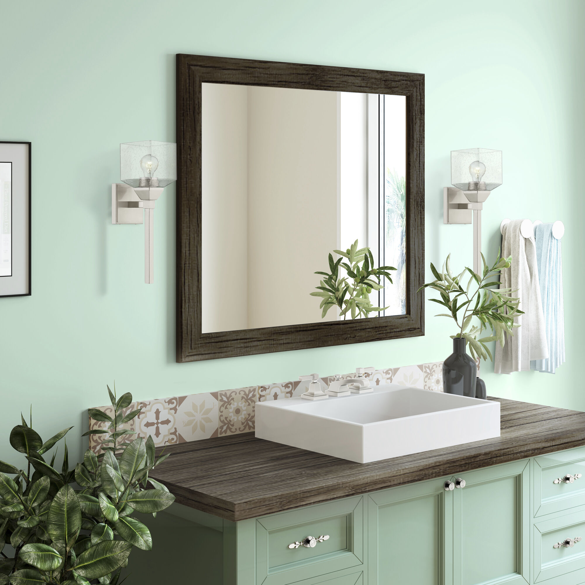 Aragon 1 Light 5 inch Brushed Nickel Vanity Sconce Wall Light