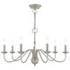 Windsor 7 Light 28 inch Brushed Nickel Chandelier Ceiling Light
