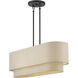 Bellingham 4 Light 36 inch Bronze Linear Chandelier Ceiling Light, Large