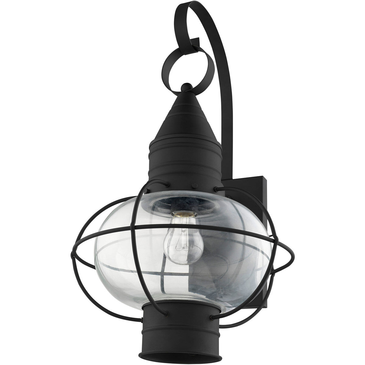 Newburyport 1 Light 21 inch Black Outdoor Wall Lantern
