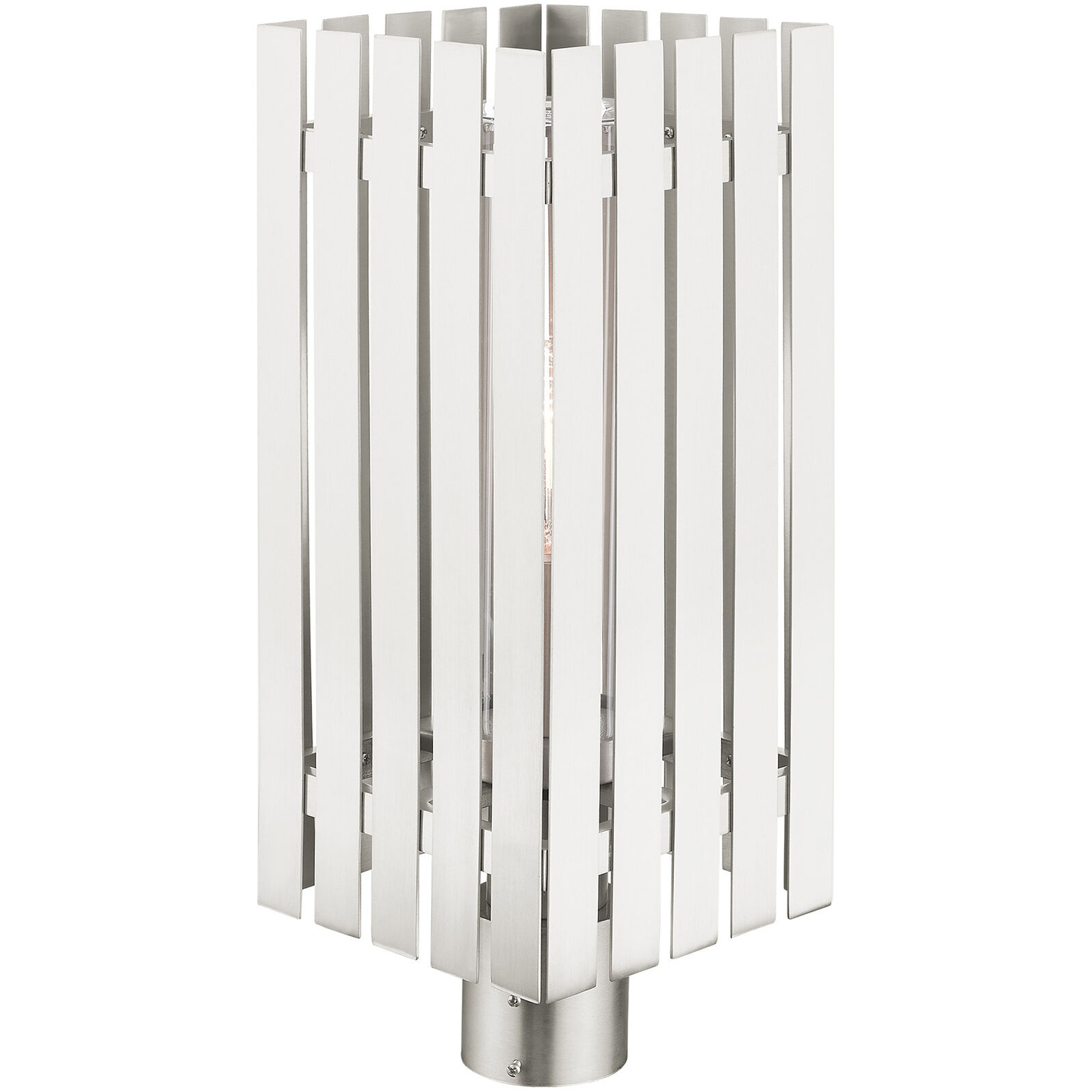 Greenwich 1 Light 20 inch Brushed Nickel Outdoor Post Top Lantern