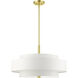 Meridian 5 Light 24 inch Satin Brass Chandelier Ceiling Light