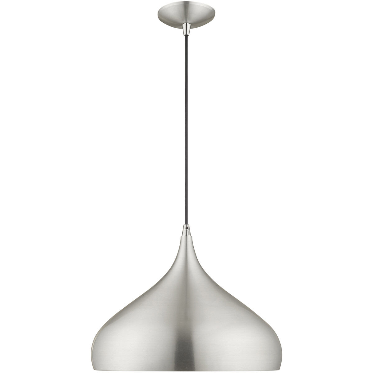 Allison 1 Light 16 inch Brushed Aluminum Mini Pendant Ceiling Light