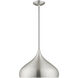 Allison 1 Light 16 inch Brushed Aluminum Mini Pendant Ceiling Light
