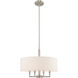 Meridian 4 Light 18 inch Brushed Nickel Pendant Chandelier Ceiling Light 