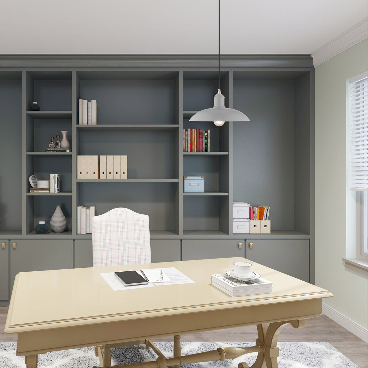 Allison 1 Light 12.5 inch Nordic Gray Mini Pendant Ceiling Light