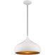 Allison 1 Light 14 inch Shiny White Mini Pendant Ceiling Light