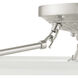Oasis 3 Light 20 inch Brushed Nickel Semi-Flush Mount Ceiling Light
