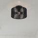 Acordia 1 Light 12 inch Black Semi Flush Mount Ceiling Light, Medium