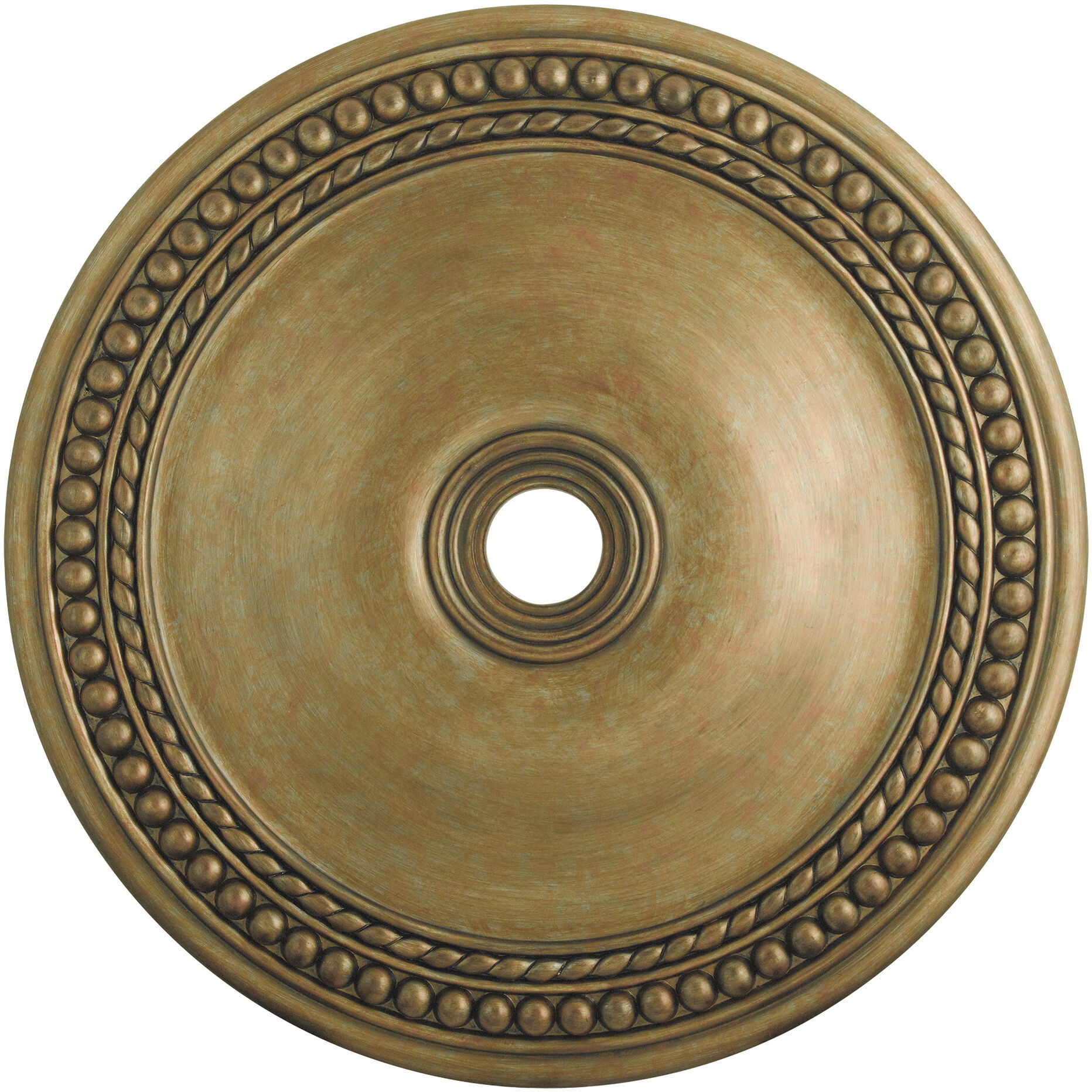 Wingate Hand Painted Antique Gold Leaf Ceiling Medallion