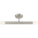 Copenhagen 2 Light 5.13 inch Brushed Nickel Semi-Flush Ceiling Light
