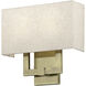 Monroe 2 Light 13 inch Antique Brass ADA ADA Sconce Wall Light