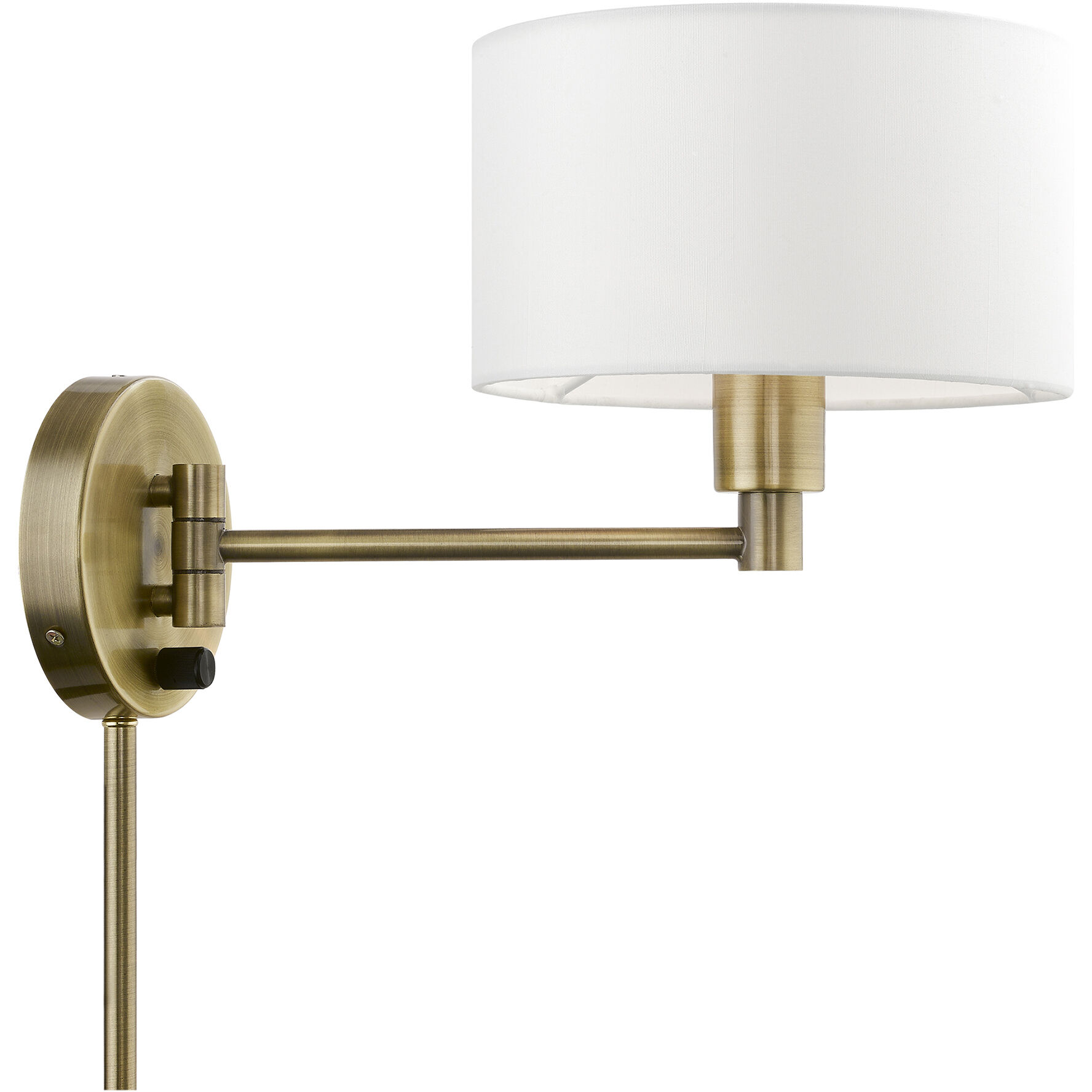 Allison 15 inch 60.00 watt Antique Brass Swing Arm Wall Lamp Wall Light