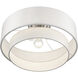 Manorwood 3 Light 18 inch Brushed Nickel Semi-Flush Ceiling Light